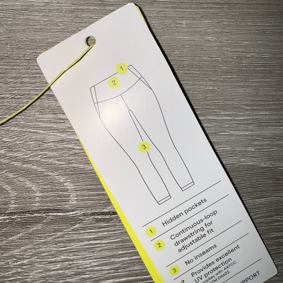 All in Motion Tan Leggings with Stretchy Fabric and Wide Waistband - Picture 5 of 5